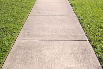 Clean Concrete Walkway